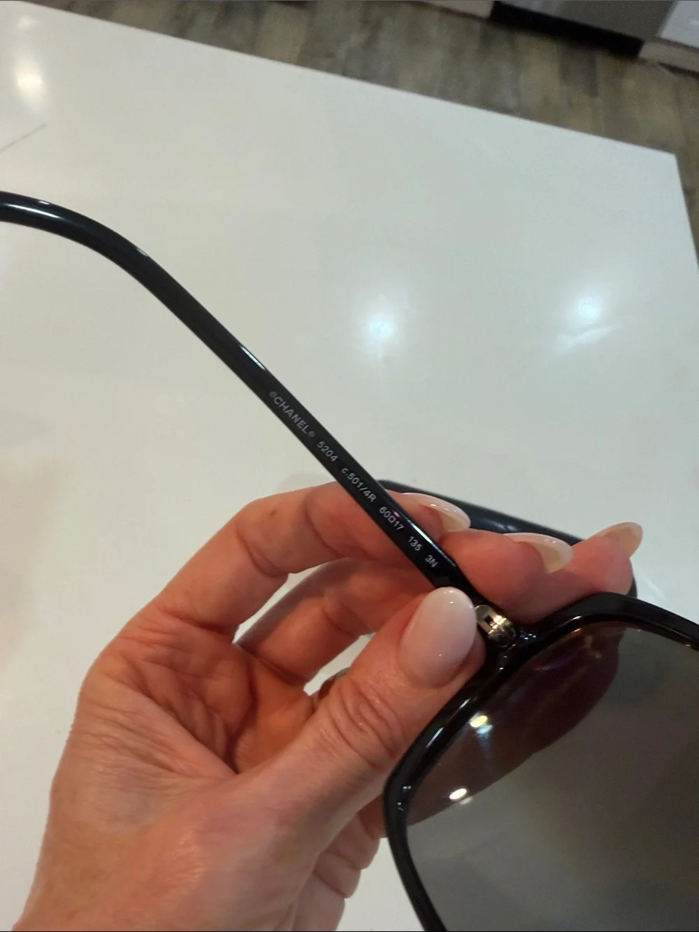 CHANEL Black Sunglasses with Dark Smoke Lenses vintage Y2K